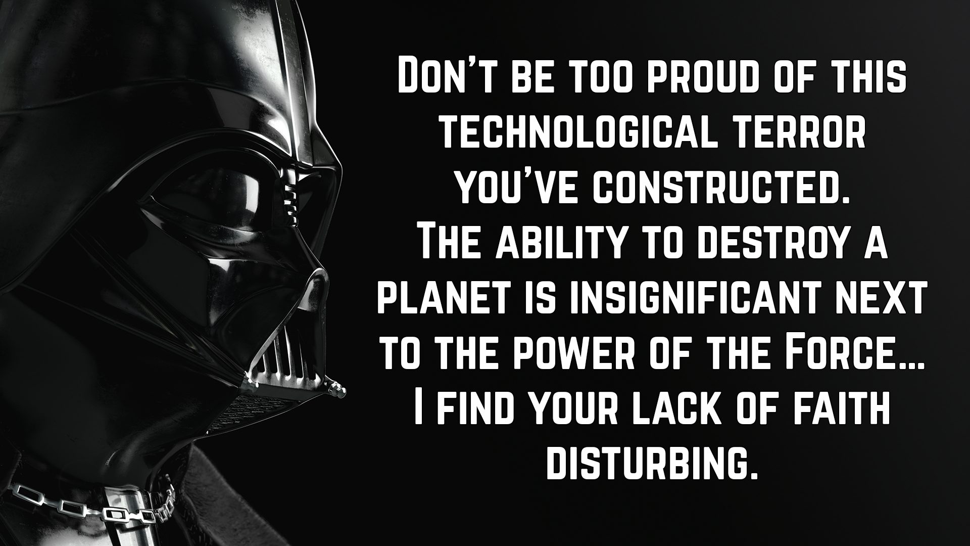 Darth Vader Quotes About The Dark Side