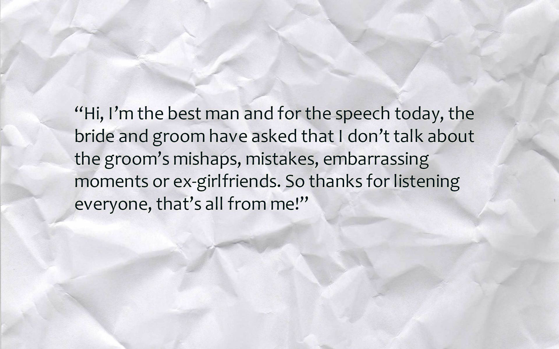 best man speech ending quotes