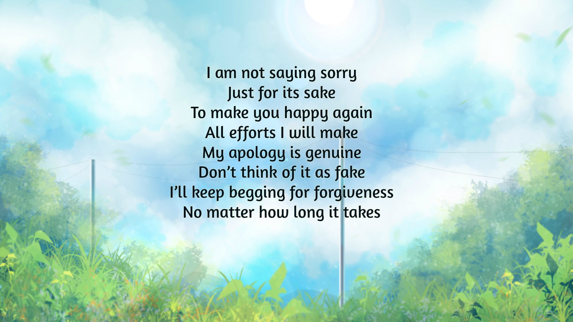 I’m Sorry Poems | Text And Image Poems | QuoteReel