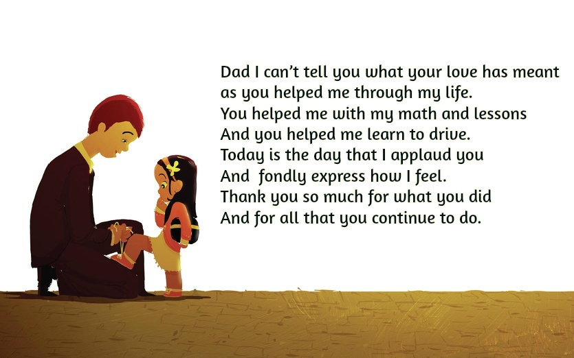 Father Daughter Poems | Image & Text Poems On QuoteReel