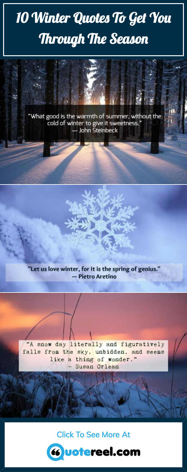 Winter Quotes Pin