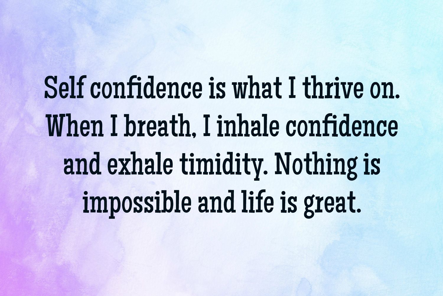 Confidence Affirmations