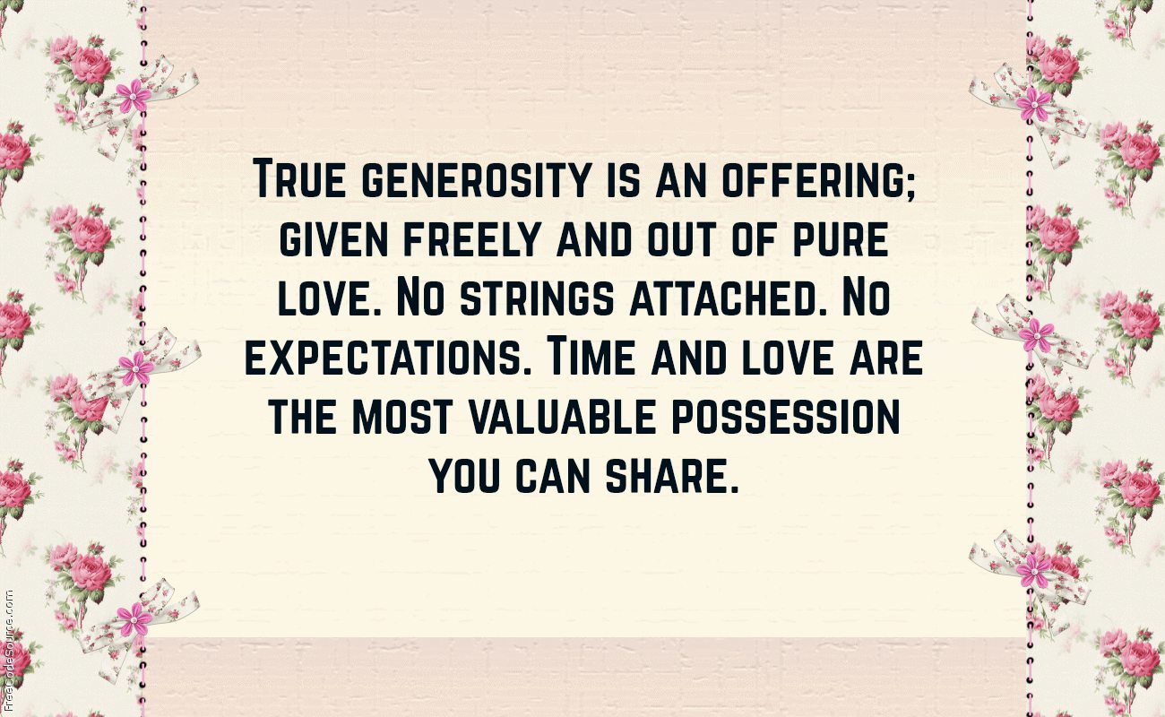 Generosity Quotes