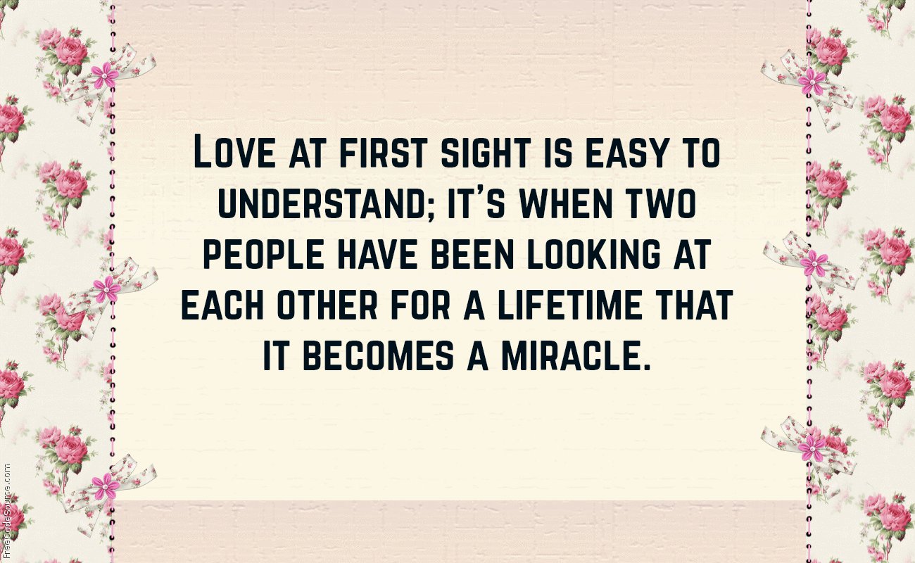 Love At First Sight Quotes