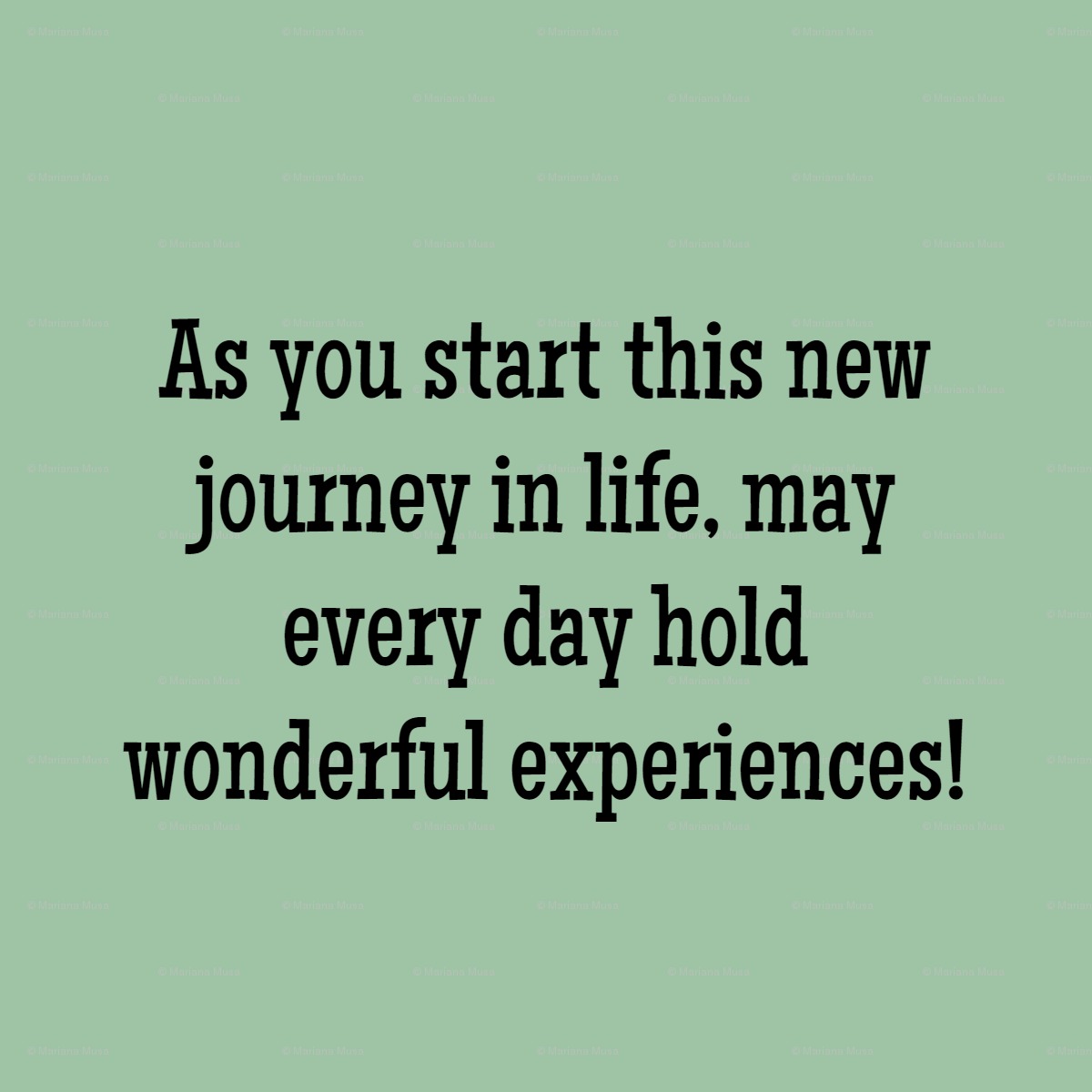 starting a new journey message