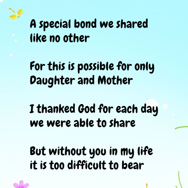 mother and daughter poems