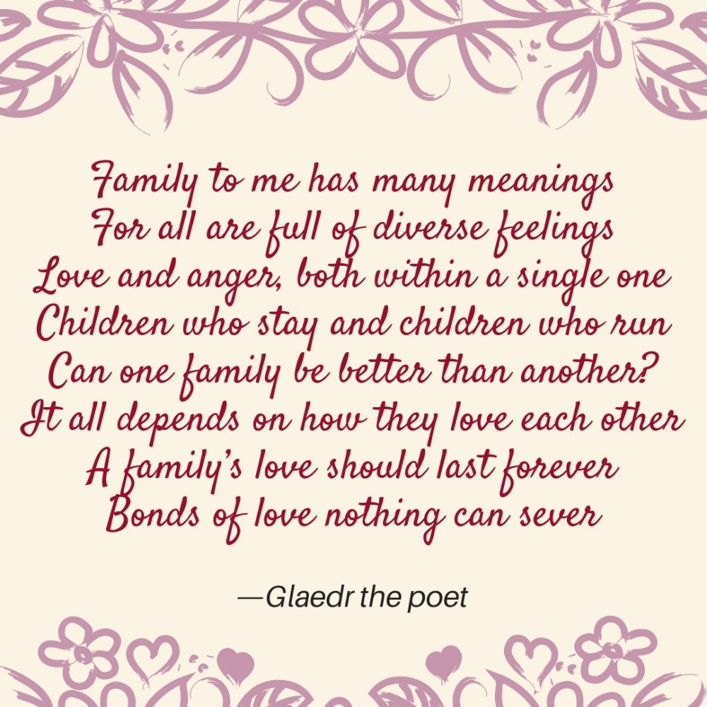 Family Love Poems For Kids