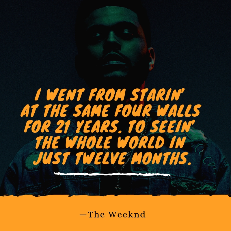The Weeknd Quotes | Text & Image Quotes | QuoteReel