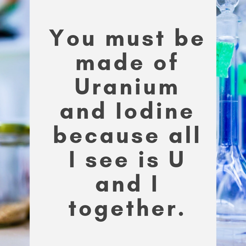 chemistry pick up lines cute